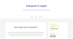 Desktop Screenshot of everyoneisvegan.com